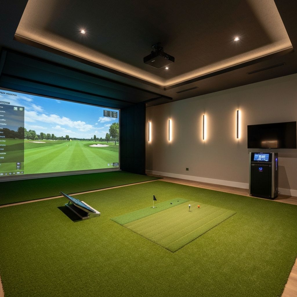Premium golf simulator installation